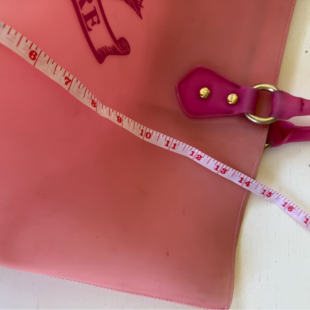 Juicy Couture Y2K Pink Jelly Tote- Crest Logo- Love P&G - Picture 7 of 9